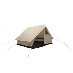 Robens Prospector Shanty camp tent for five people provides a camping experience in retro style.