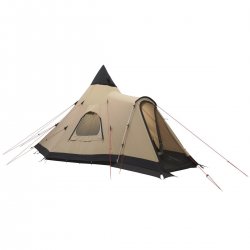 Robens Kiowa is a tippy tent with rain-protected entrance for camp sites or scout corps.